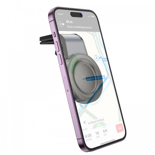 Держатель HOCO Show ring magnetic car holder H59 (L Type air outlet) |4.3-7"|