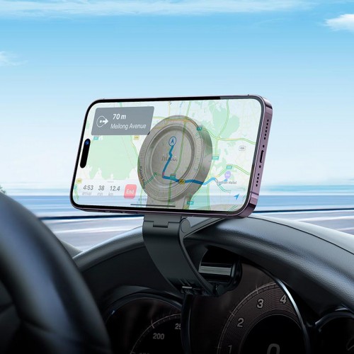 Тримач HOCO Show ring magnetic Car holder H60 (dashboard) |4.6-7"| black