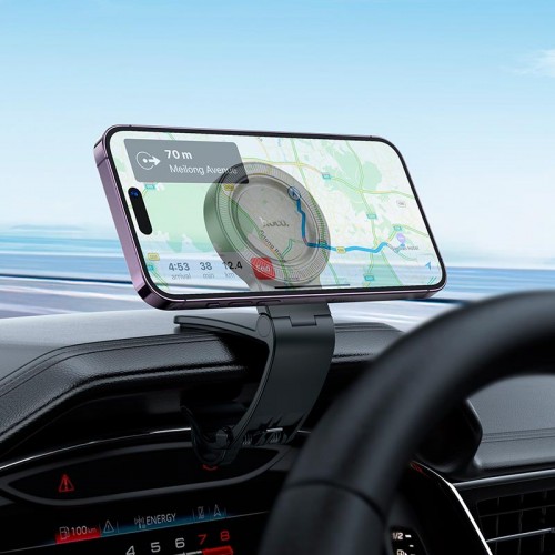 Тримач HOCO Show ring magnetic Car holder H60 (dashboard) |4.6-7"| black