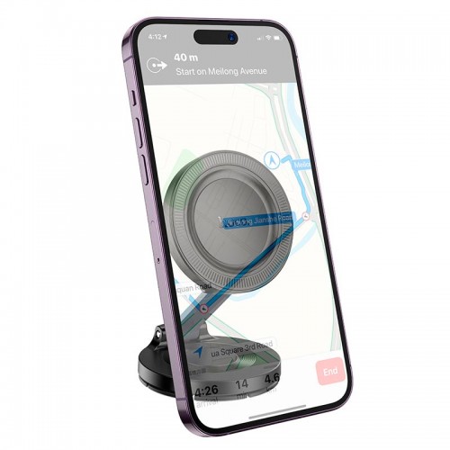 Держатель HOCO Show folding ring magnetic car holder H61 (dashboard) |4.5-7"|