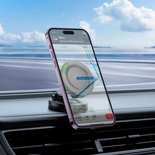 Держатель HOCO Show folding ring magnetic car holder H61 (dashboard) |4.5-7"|