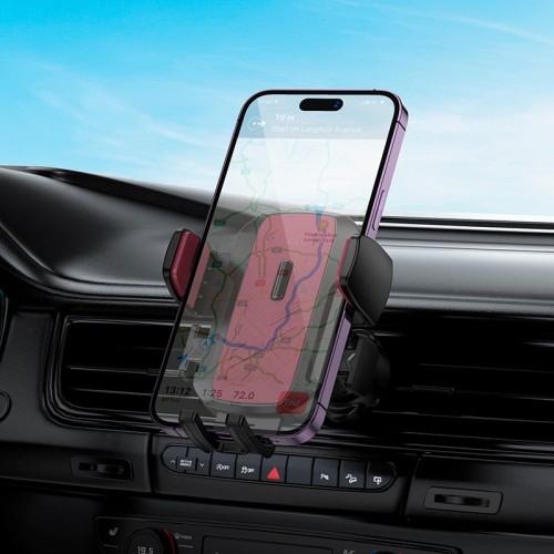 Держатель HOCO Gamble one-button car holder H64 (air outlet) |4.5-7"|