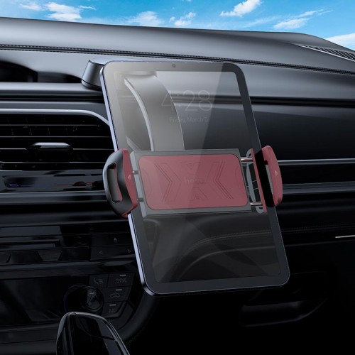 Тримач Hoco Gamble tablet Car holder H68 (center console) |4.5-13"| black-red