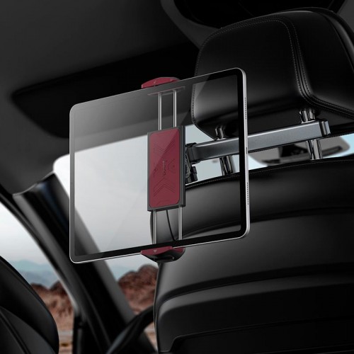 Тримач Hoco Gamble telescopic tablet Car holder H69 (rear pillow) |4.5-13"| black-red