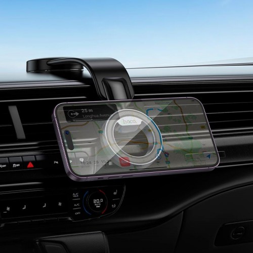 Тримач HOCO Totem RING magnetic Car holder H71 |(center console) |4.5-7"| black