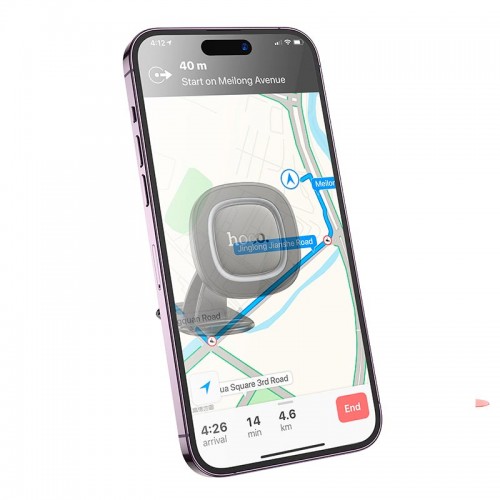 Тримач HOCO H73 Crown magnetic Car holder (center console) |4.5-7"| black