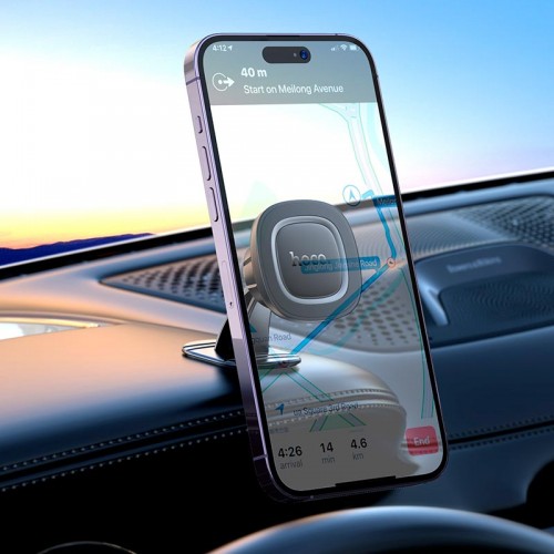 Тримач HOCO H73 Crown magnetic Car holder (center console) |4.5-7"| black