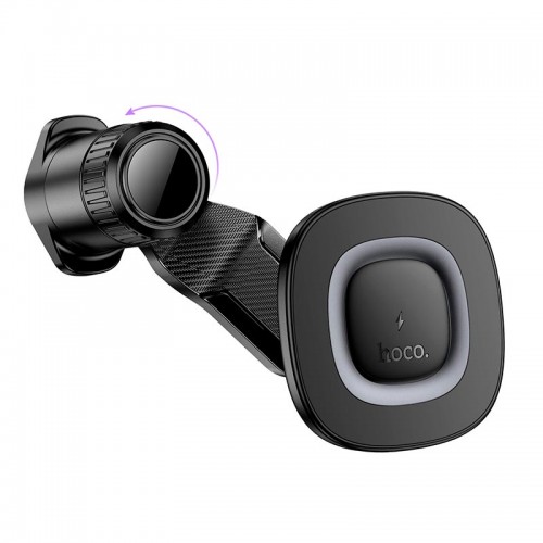 Тримач HOCO Crown magnetic wireless charging Car holder (air outlet) HW30 |4.5-7", 15W| black