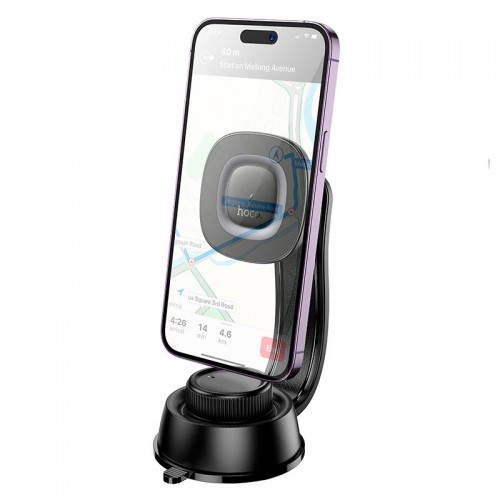 Держатель HOCO Crown magnetic wireless charging car holder (center console) HW31 |4.5-7", 15W|