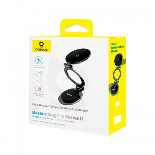 Тримач Baseus MagPro Series II Magnetic Car Mount Stick-on Version black