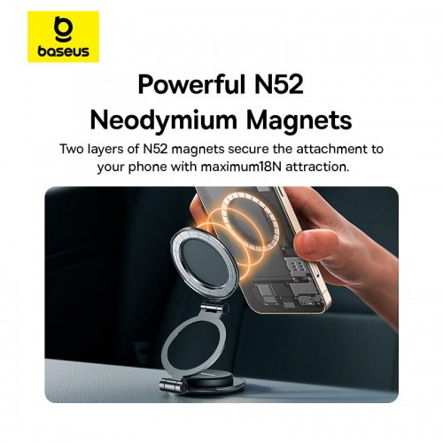 Тримач Baseus MagPro Series II Magnetic Car Mount Stick-on Version black