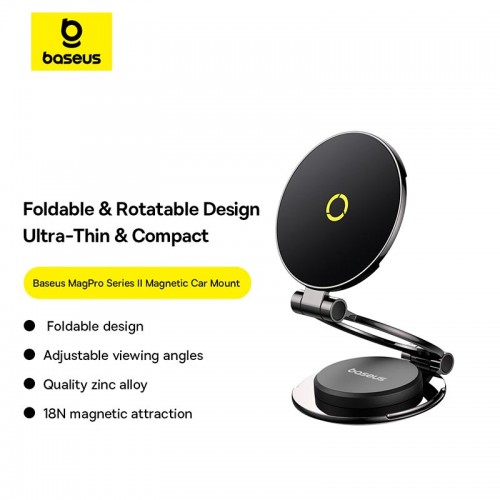 Тримач Baseus MagPro Series II Magnetic Car Mount Stick-on Version black