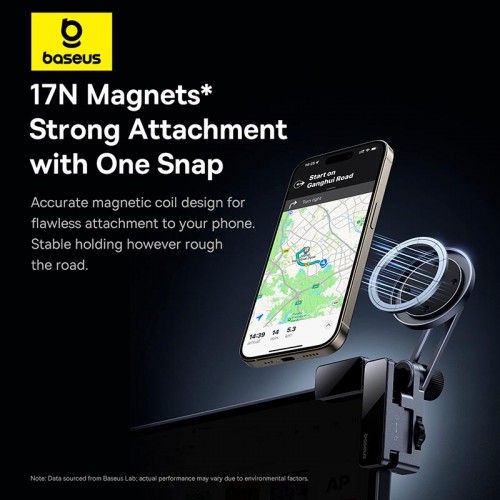 Тримач Baseus MaxView Magnetic Car Mount for In-Vehicle Infotainment Screen grey
