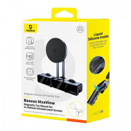 Тримач Baseus MaxView Magnetic Car Mount for In-Vehicle Infotainment Screen grey