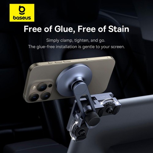 Тримач Baseus MaxView Magnetic Car Mount for In-Vehicle Infotainment Screen grey