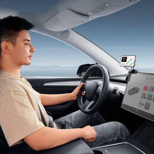 Тримач Baseus MaxView Magnetic Car Mount for In-Vehicle Infotainment Screen grey