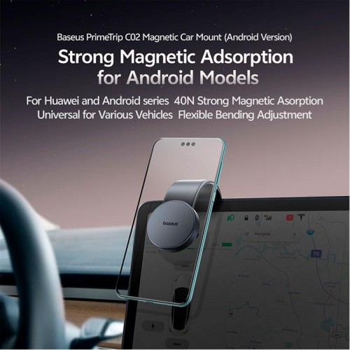 Тримач Baseus PrimeTrip Magnetic Car Mount (Android Version) Stick-on Type C02 black