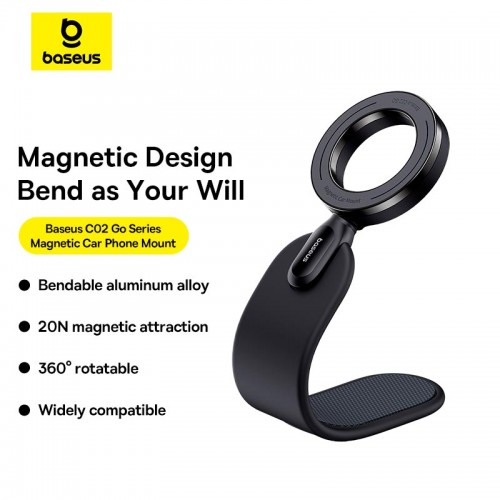 Тримач Baseus PrimeTrip Series Go Magnetic Car Phone Mount (Stick-on Type) C02 black