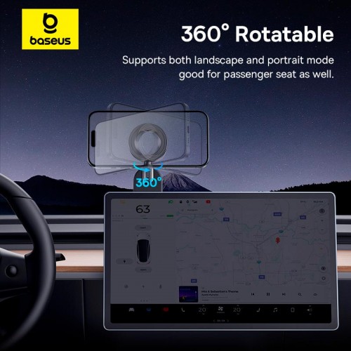 Тримач Baseus PrimeTrip Series Go Magnetic Car Phone Mount (Stick-on Type) C02 black