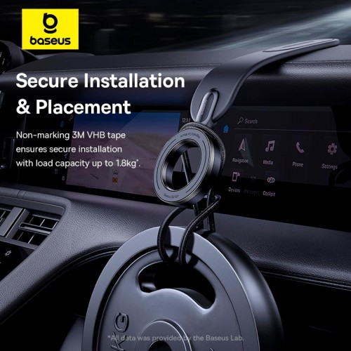 Тримач Baseus PrimeTrip Series Go Magnetic Car Phone Mount (Stick-on Type) C02 black