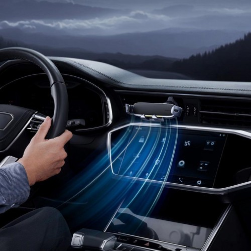 Тримач Baseus UltraControl Gravity Car Mount for Foldable Phone grey