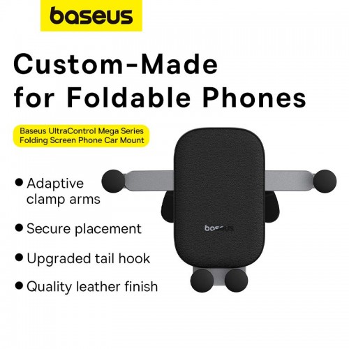 Тримач Baseus UltraControl Mega Series Folding Screen Phone Car Mount black