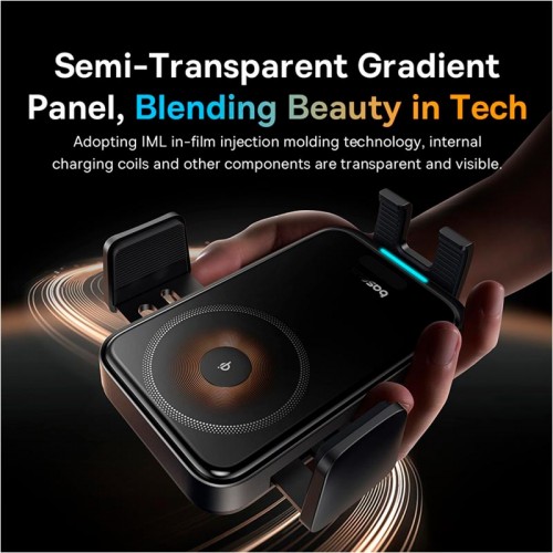 Держатель Baseus Wisdom Pro Auto Coil Alignment Car Mount Wireless Charger (Air Outlet Version) |15W|