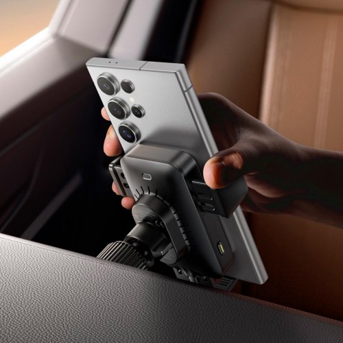 Держатель Baseus Wisdom Pro Auto Coil Alignment Car Mount Wireless Charger (Air Outlet Version) |15W|