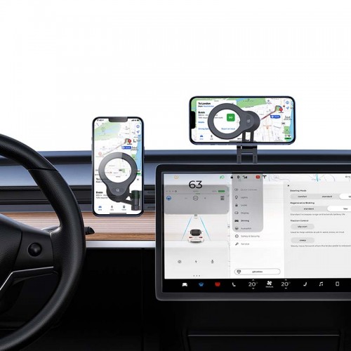 Тримач USAMS Magnetic Car Phone Holder US-ZJ076 (Center Console) black