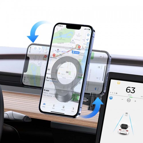 Тримач USAMS Magnetic Car Phone Holder US-ZJ076 (Center Console) black