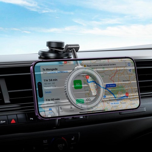 Держатель HOCO View folding magnetic ring car holder(center console) H77