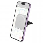 Утримувач HOCO Crystal ring magnetic car holder H42 (air outlet) grey