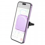 Утримувач HOCO Crystal ring magnetic car holder H42 (air outlet) purple