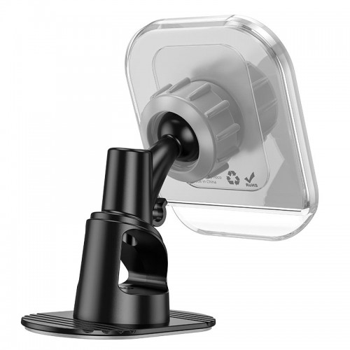 Утримувач HOCO Crystal ring magnetic car holder H43 (center console) grey