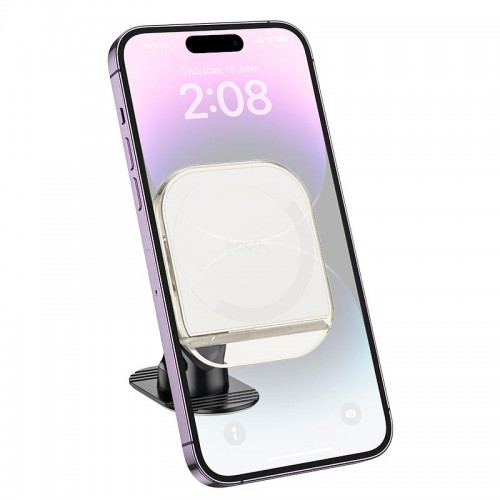 Утримувач HOCO Crystal ring magnetic car holder H43 (center console) purple