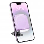 Утримувач HOCO Crystal ring magnetic car holder H43 (center console) purple