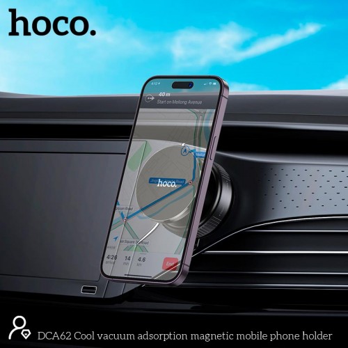 Тримач HOCO Cool vacuum adsorption magnetic mobile phone holder DCA62 black