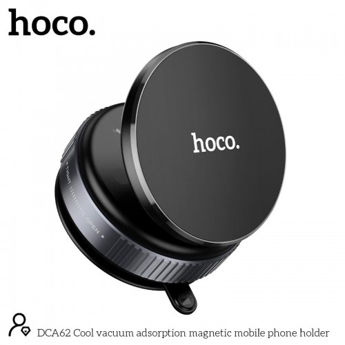 Тримач HOCO Cool vacuum adsorption magnetic mobile phone holder DCA62 black