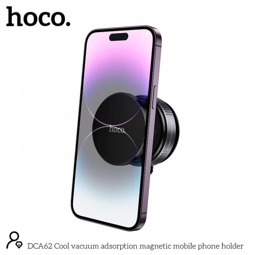 Тримач HOCO Cool vacuum adsorption magnetic mobile phone holder DCA62 black