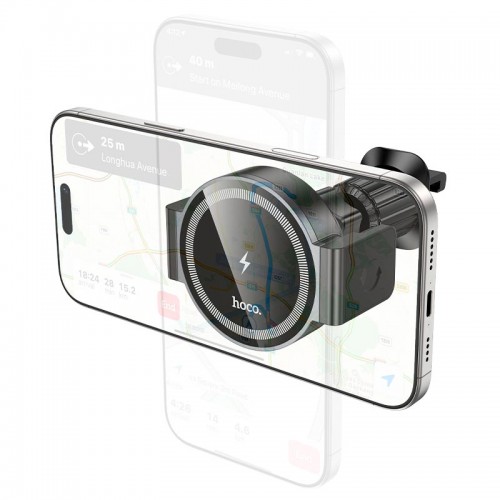 Держатель HOCO Power electric magnetic wireless fast charging car holder (air outlet) HW35 |15W|