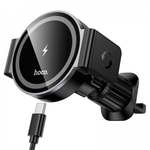 Держатель HOCO Power electric magnetic wireless fast charging car holder (air outlet) HW35 |15W|