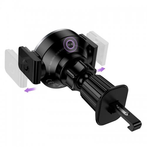 Утримувач HOCO Power electric magnetic wireless fast charging car holder (air outlet) HW35 |15W| black