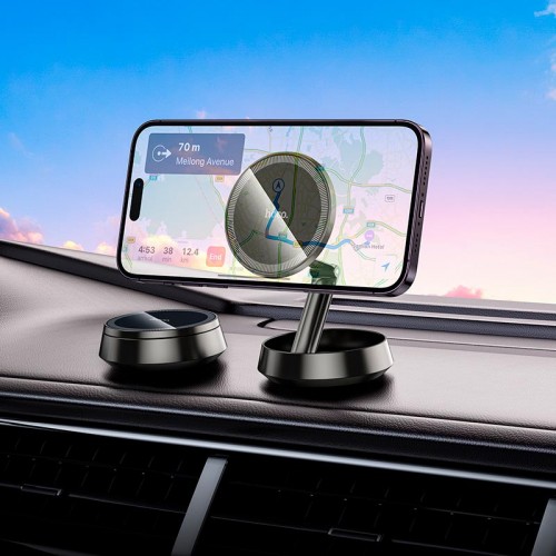 Держатель HOCO Metal ring magnetic car holder (center console) H83 |4.5-7"|