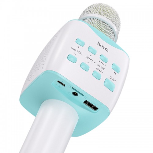 Караоке микрофон HOCO Cantando karaoke microphone BK5 |BT5.0, DSP, 3-6h, TF, USB|