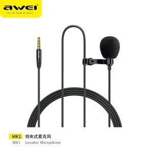 Мікрофон AWEI Lavalier Microphone MK1 |3M| black