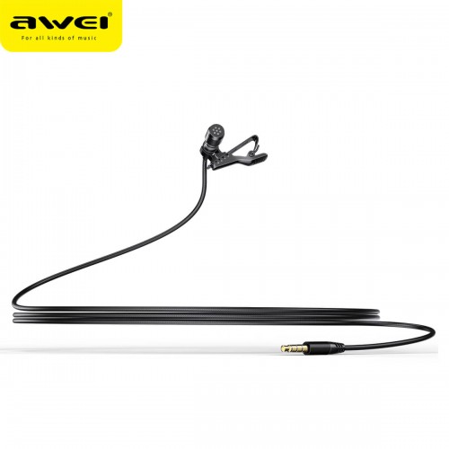 Мікрофон AWEI Lavalier Microphone MK1 |3M| black