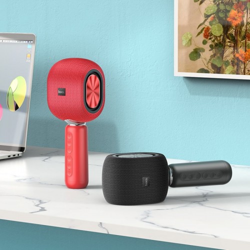 Караоке микрофон HOCO Cool Hi K song microphone BK8 |BT5.0, TWS, AUX/TF, DSP, 5W, 6-8h|