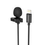 Микрофон Hoco Lightning Lavalier microphone L14 |2M| черный