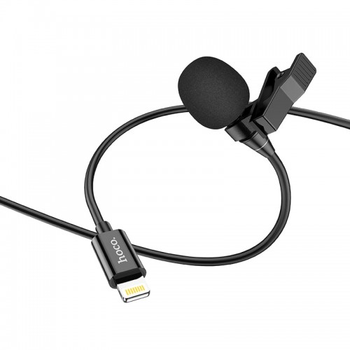 Мікрофон Hoco Lightning Lavalier microphone L14 |2M| black