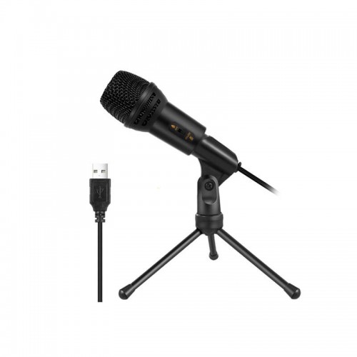 Мікрофон студійний настільний всенаправлений конденсаторний black